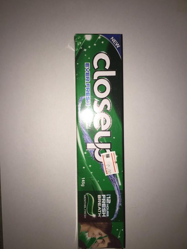 Closeup toothpaste